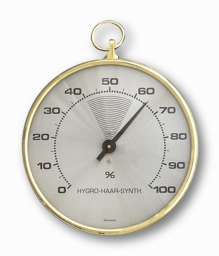TFA Hygrometer analoog Ø102mm - met messing ring