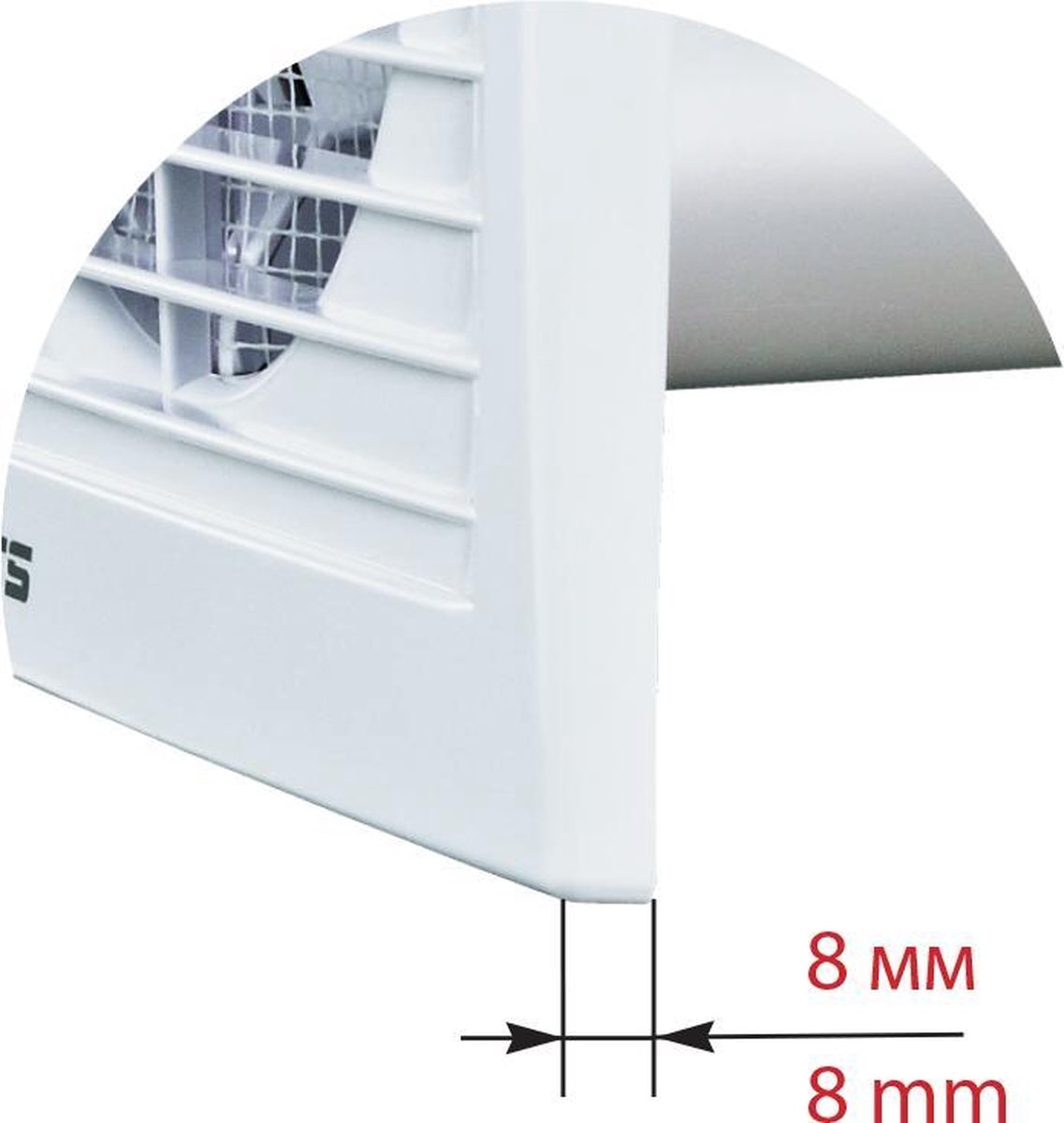 Vents 125S Badkamer ventilator 180m³ 35dBA