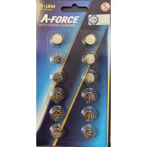 A-Force Powerfull Knoopcel AG13 LR44 - 12 stuks voor meters