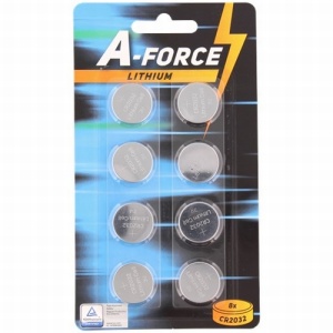 A-Force Powerfull Knoopcel CR2032 - 8 stuks