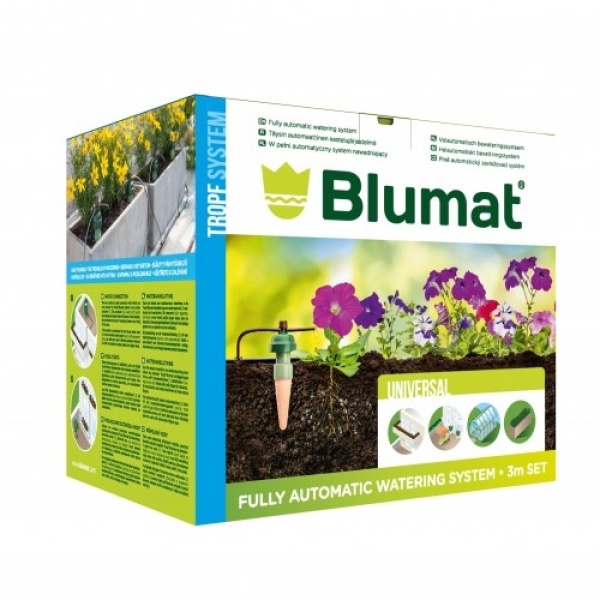 Blumat 12-druppelaars set voor 3 meter