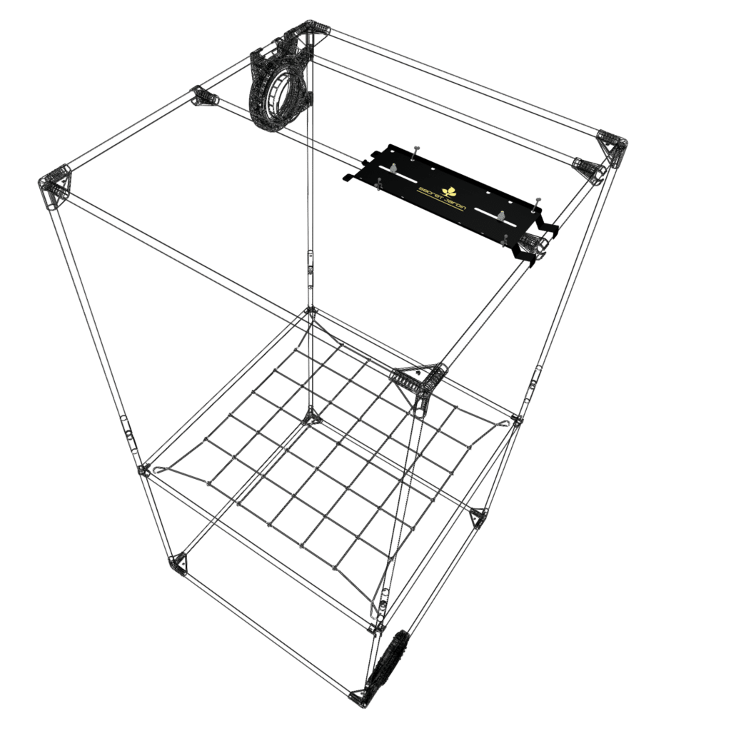 Secret Jardin Web Plant Support 60 gaas/net 60x60cm 3 Secret Jardin Web Plant Support 60 gaas/net 60x60cm - Afbeelding 3