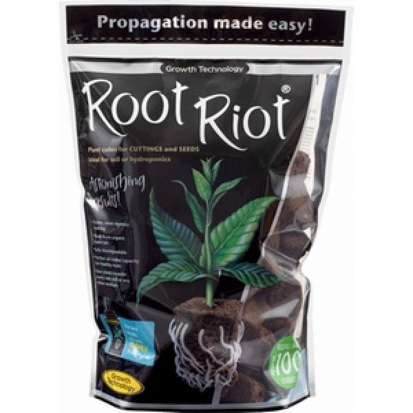 Clonex Root Riot Refill bag 100 stuks