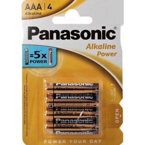 Panasonic Alkaline Power AAA 1.5 Volt 4 stuks