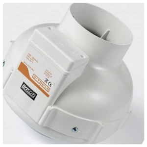 Prima Klima Ventilateur de gaine 1 vitesse 400 m³ 125 mm