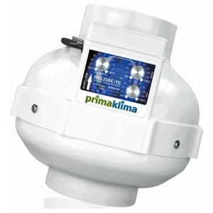 Prima Klima Ventilateur de gaine EC-TC avec contrôleur 680 m³ ø125 mm