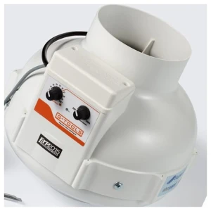 Prima Klima Ventilateur tubulaire avec contrôleur 420 m³ 125 mm