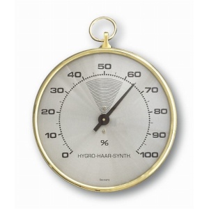 TFA Hygrometer Analoog Ø102mm - met messing ring