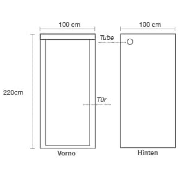 Homebox Ambient Kweektent Q100+ 100x100x220cm - Afbeelding 4