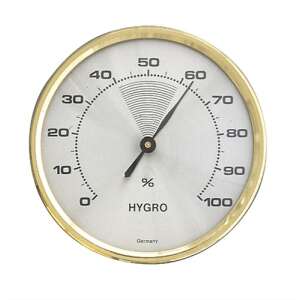 TFA Hygrometer analoog Ø71mm met messing ring