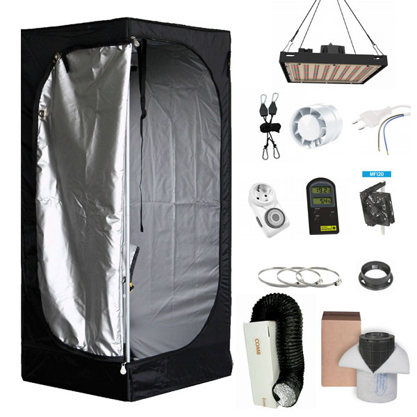 Kweektent met LED compleet 60x60