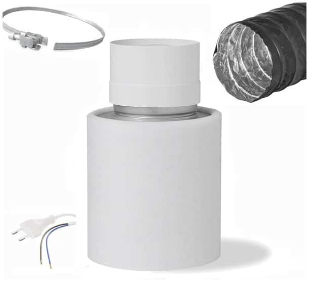 Kweektent 45x45 LED Complete Kweekset 5 minifan-filterset-compleet