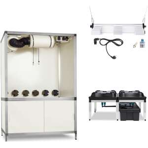 Bonanza Clima 1m2 met 2xSanlight 200W en 3in1 irrigatie